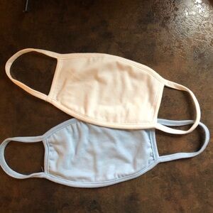 Adult Masks blue white cotton spandex